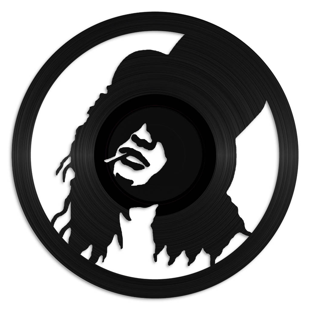Slash record wall art made from vinyl lp