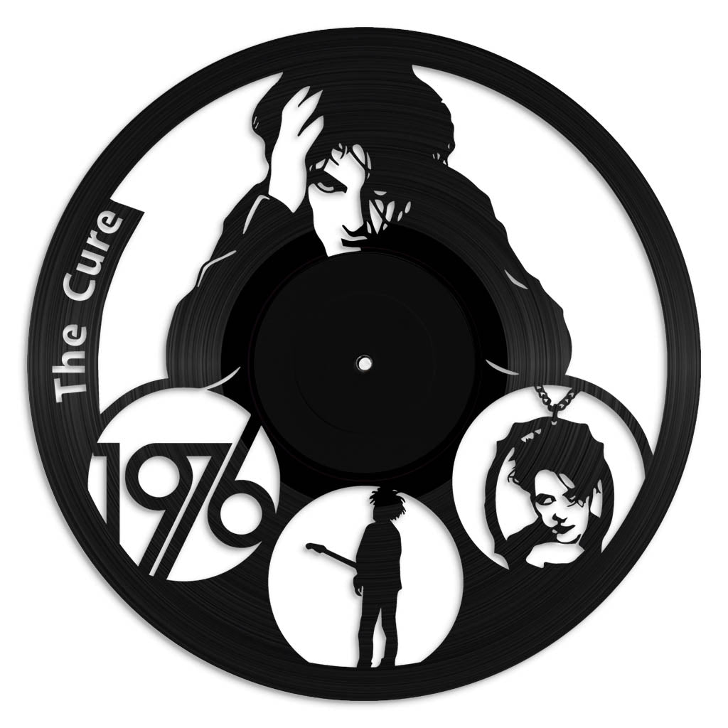 The Cure music wall art vinyl record design