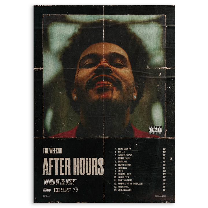 The Weeknd After Hours · Wood Print