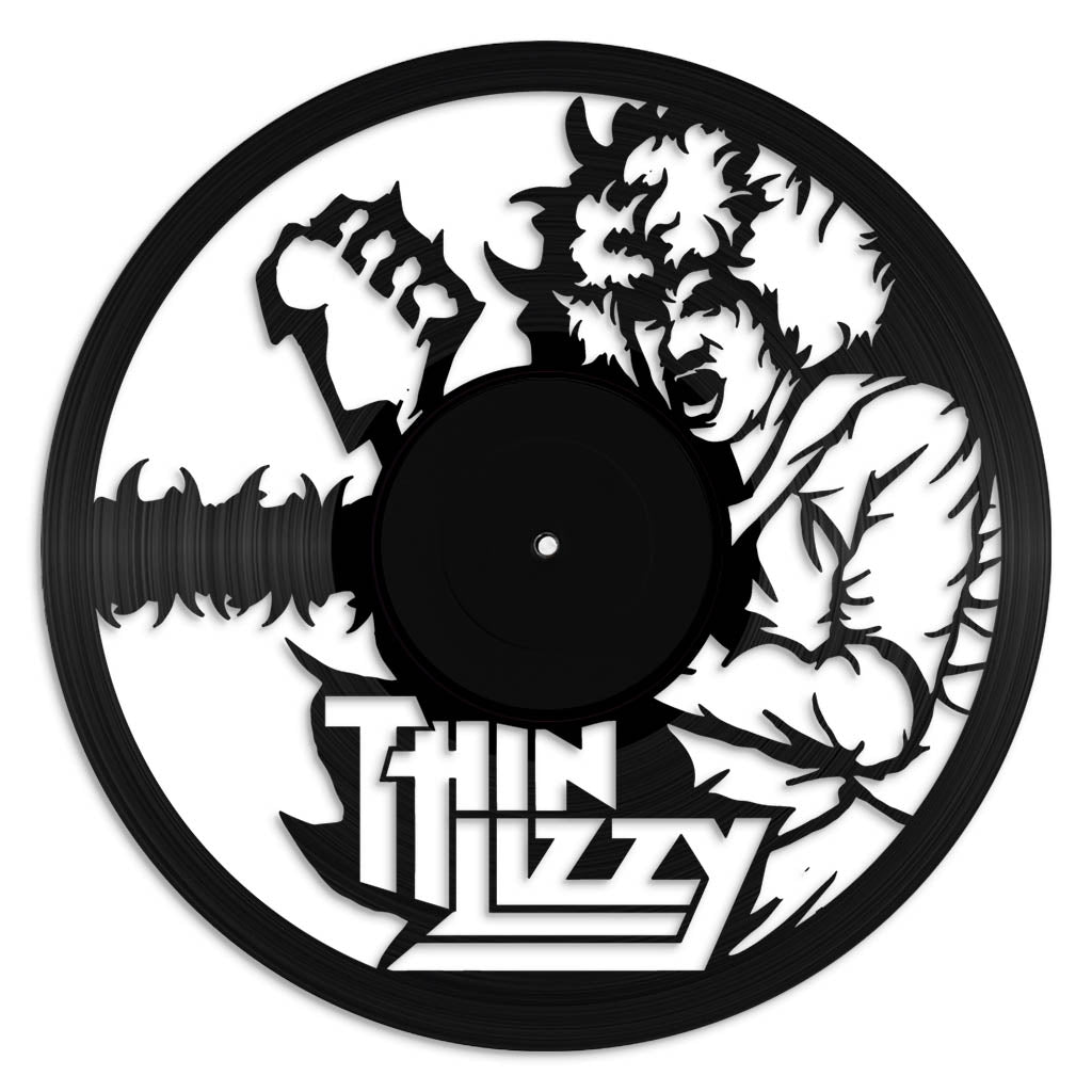 Thin Lizzy vinyl record art wall hanging