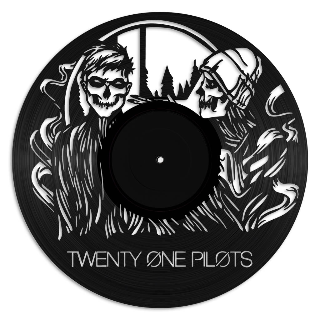 Twenty One Pilots record wall art made from vinyl lp