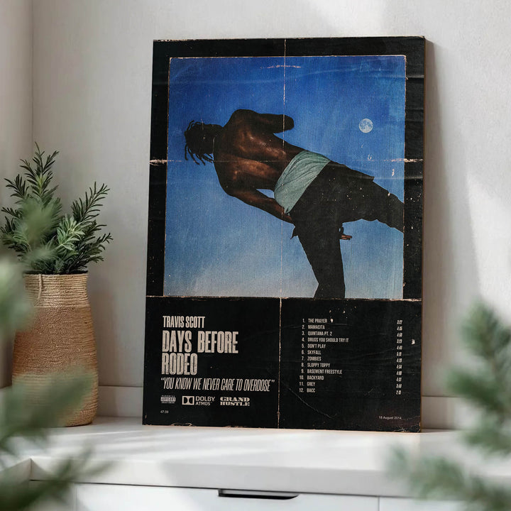 Travis Scott Days Before Rodeo · Wood Print