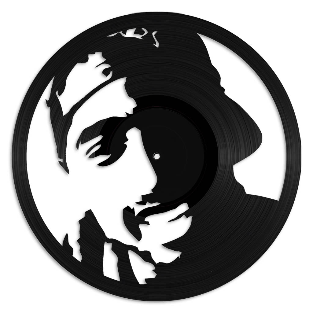 Tupac Shakur record wall art made from vinyl lp