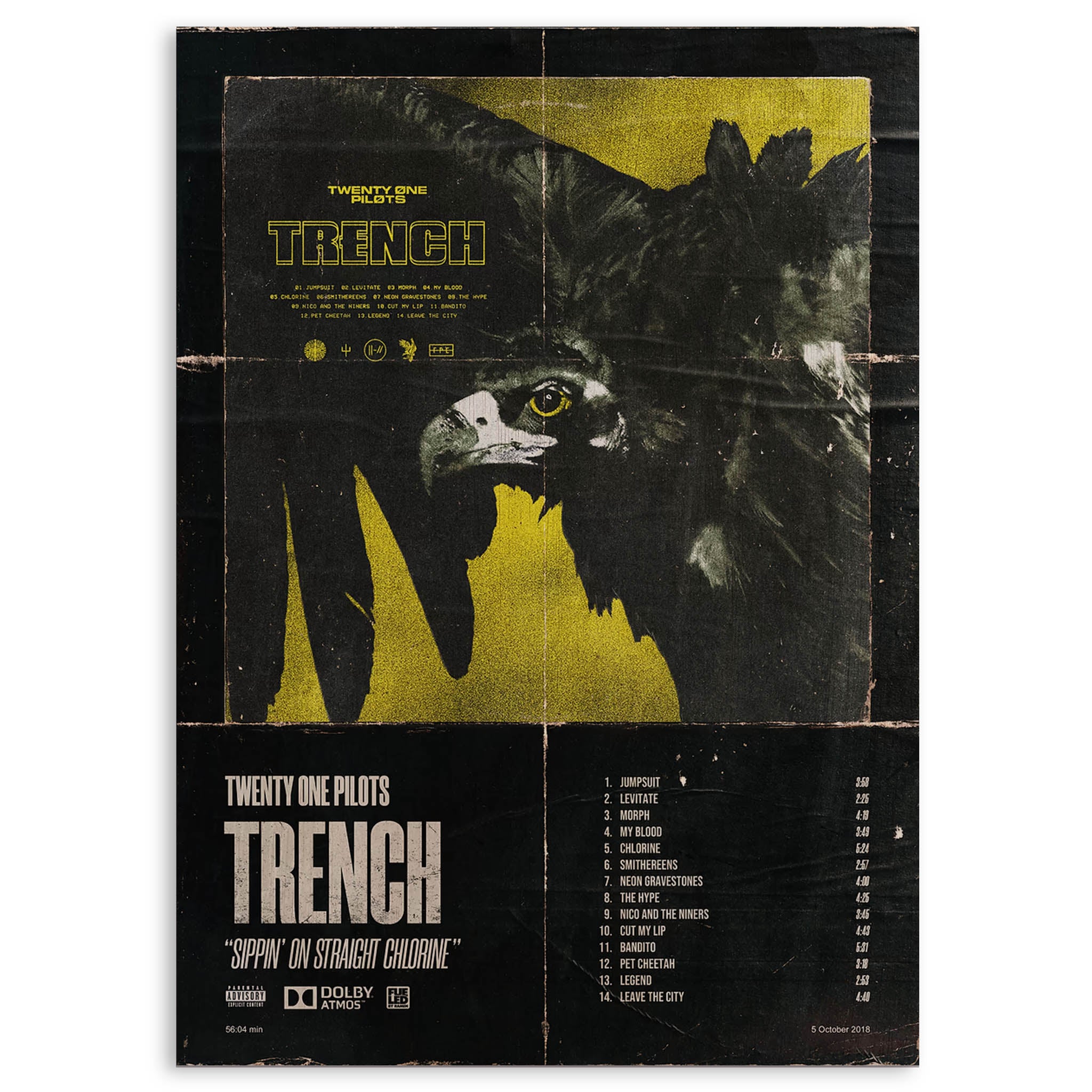 Twenty One Pilots Trench · Wood Print