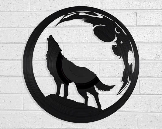 Wolf Moon - revamped-records - vinyl-record-art - nz-made