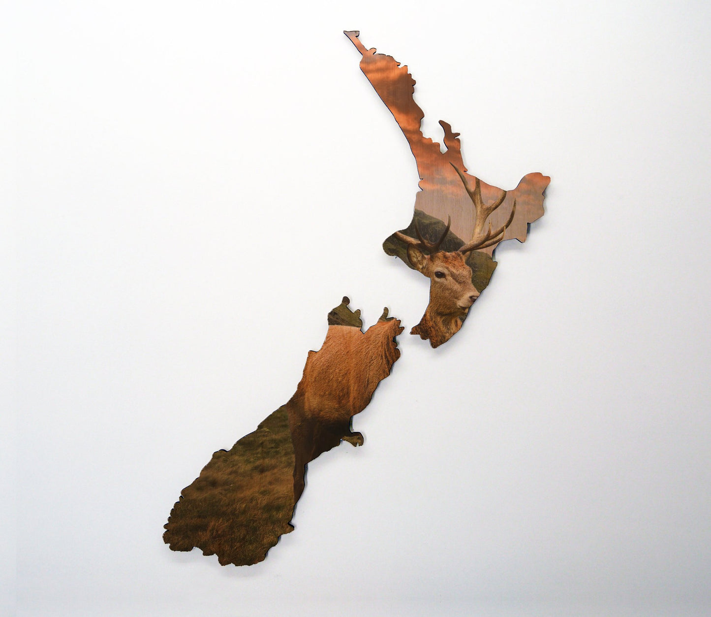 Stag NZ Wood Print - revamped-records - vinyl-record-art